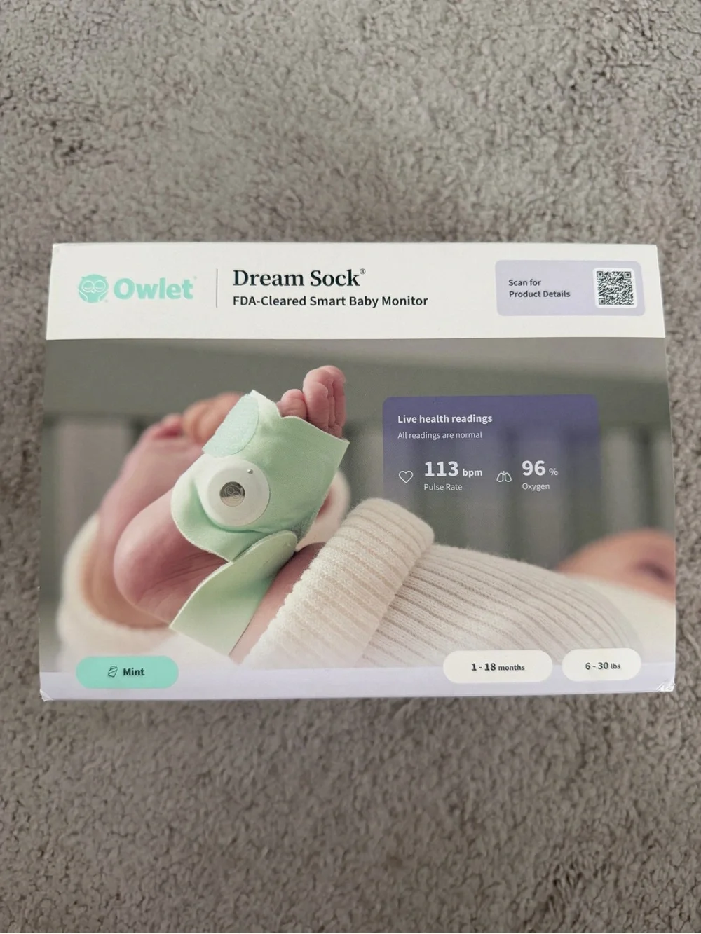 Owlet Baby Monitor - Mint